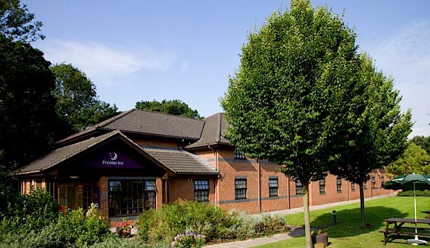 Exterior of Premier Inn Lowestoft hotel showing surrounding area